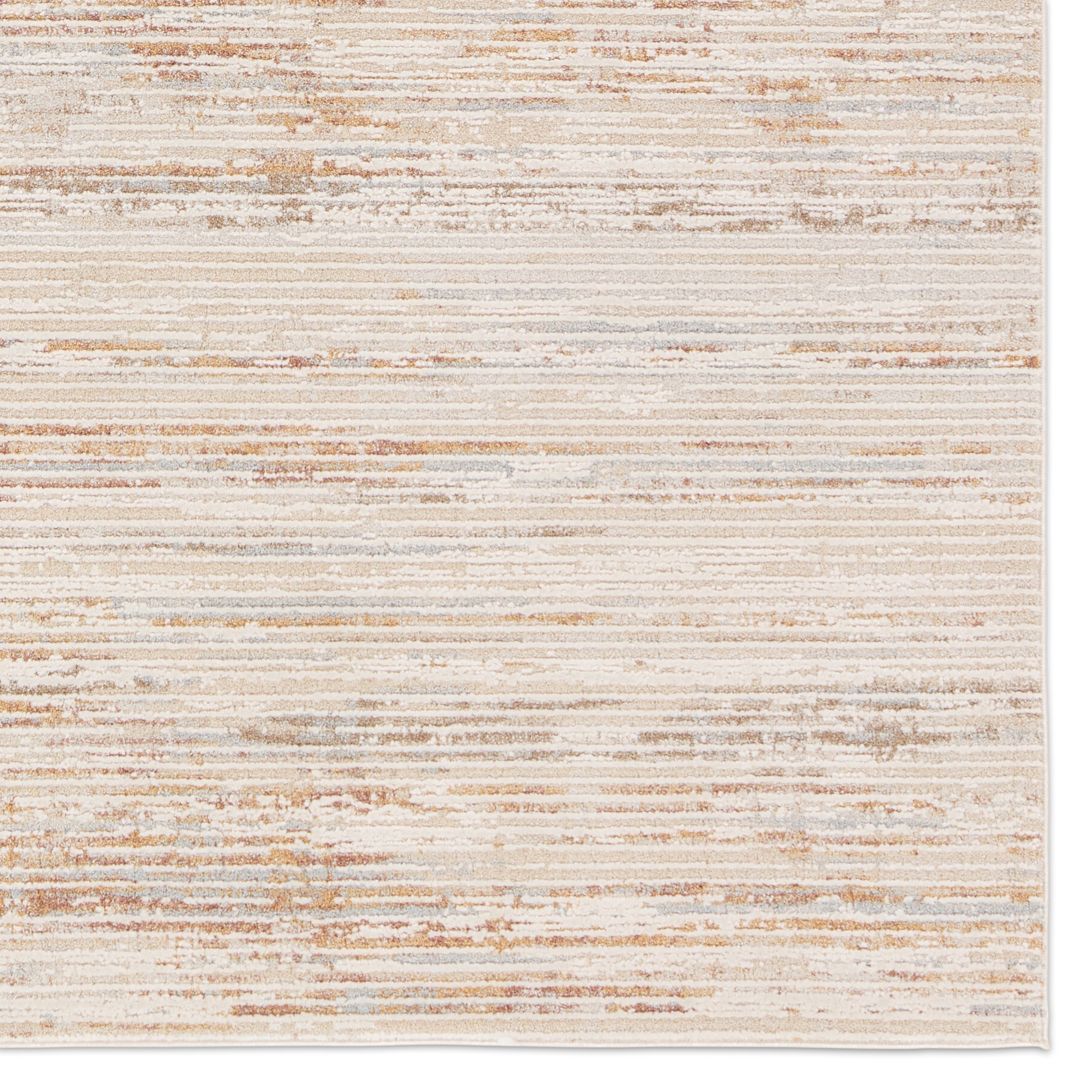 Oriel Striped Beige/Cream Area Rug (3'11"X5'11") - Image 3