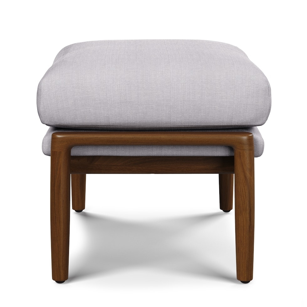 Bavel 25" Ottoman - Field Gray - Image 2