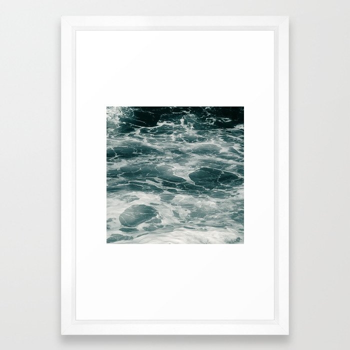 Ocean Framed Art Print by Dorit Fuhg - Vector White - SMALL-15x21 - Image 0