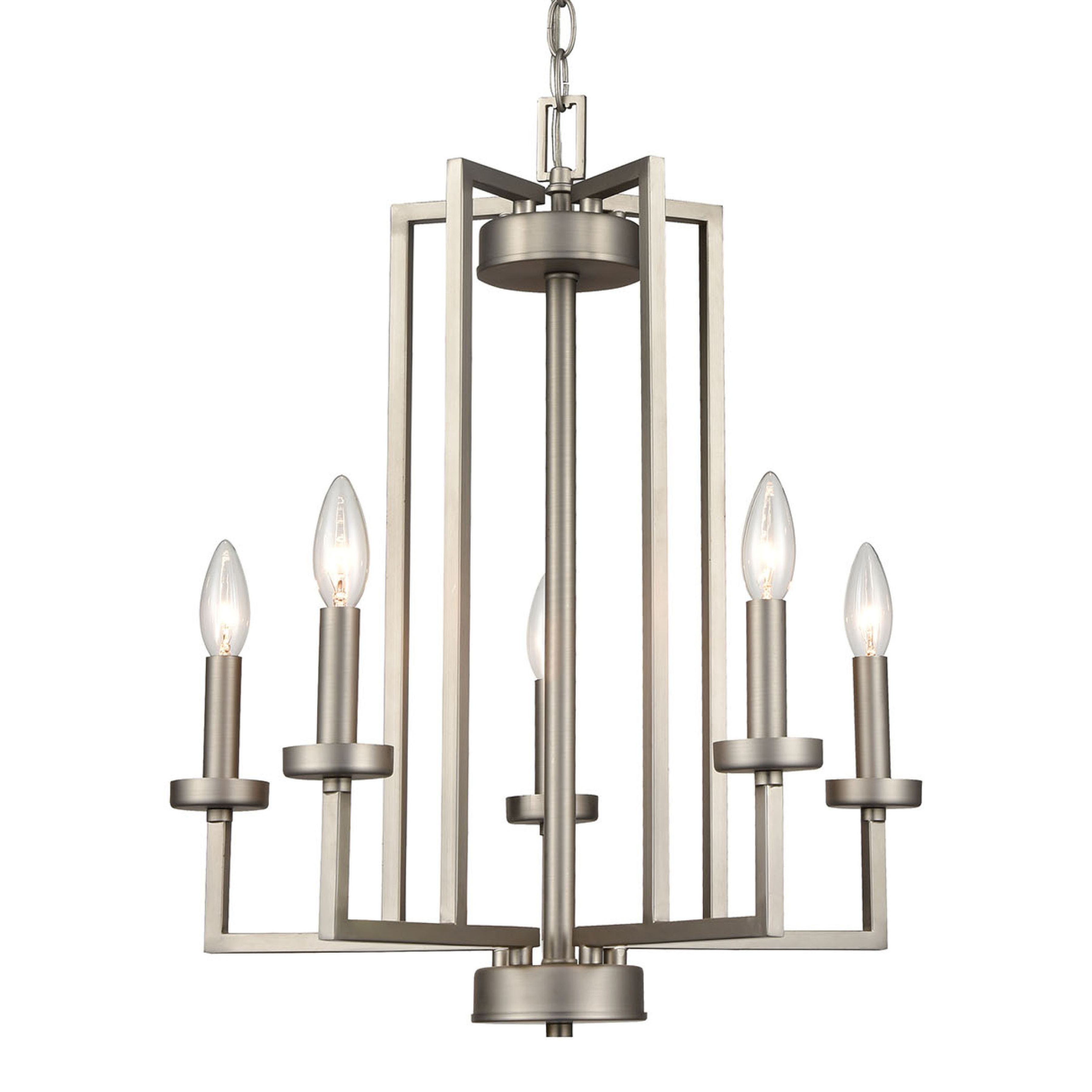 West End 20'' Wide 6-Light Chandelier - Brushed Nickel - Image 1