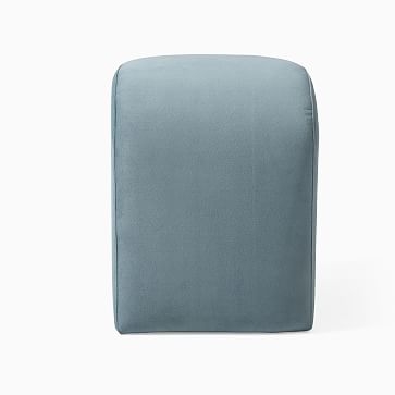 Tilly Small Ottoman, Poly, Twill, Silver, Concealed Support - Image 2