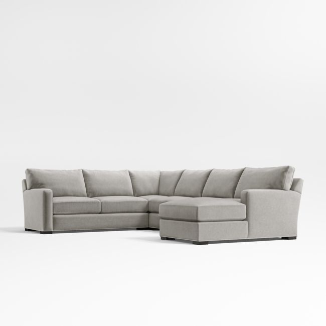 Axis Classic 4-Piece L-Shaped Sectional Sofa with Chaise Lounge - Image 0