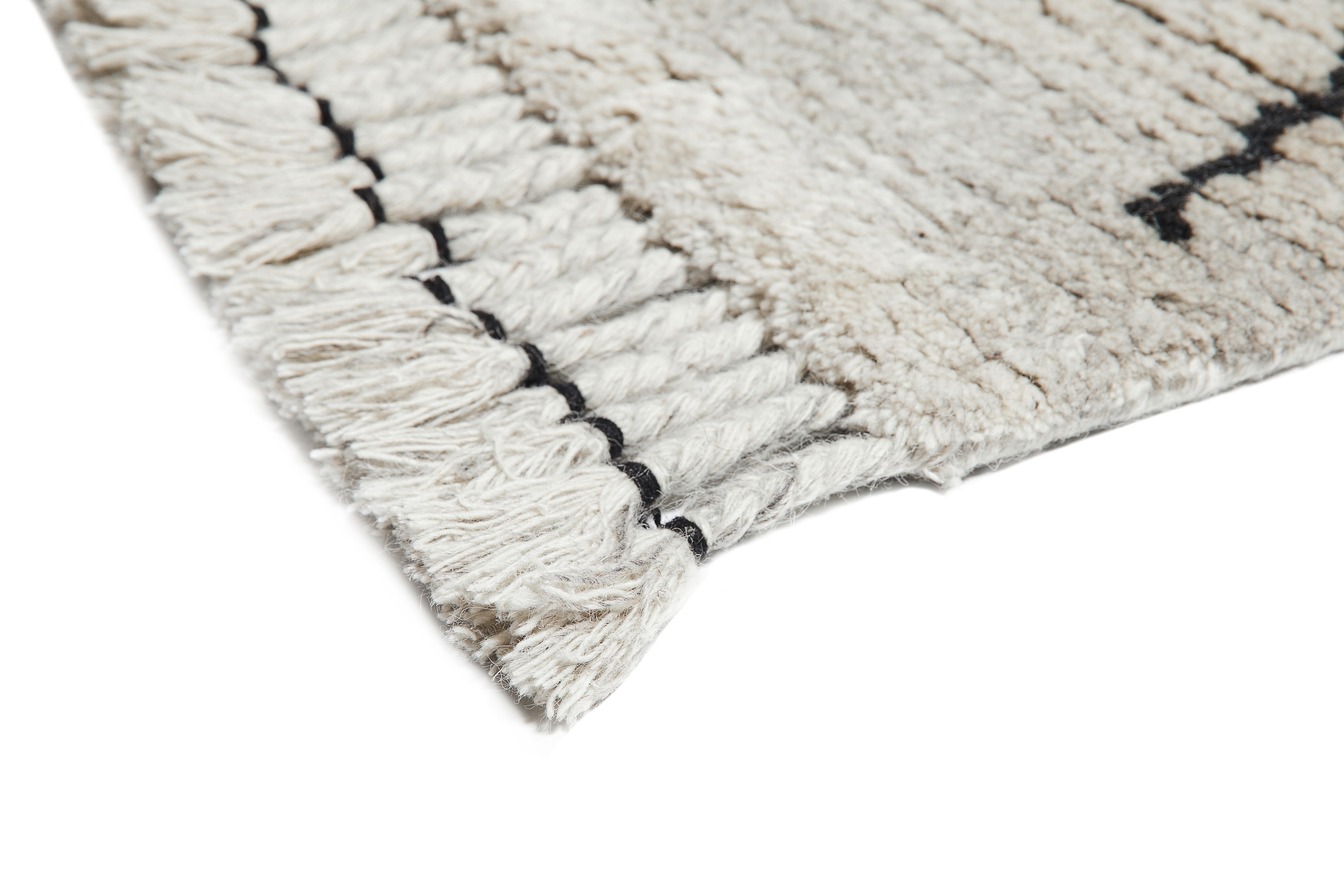 Leila Hand-Knotted Wool-Blend Moroccan Shag Rug - Image 7