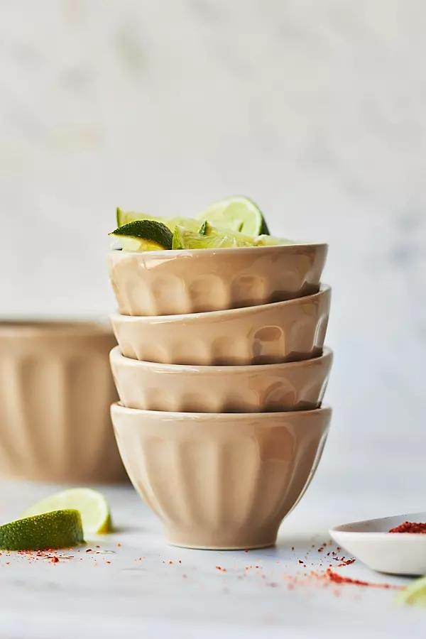 The Latte Stoneware Nut Bowls, Set of 4: Amelie Edition - Image 0