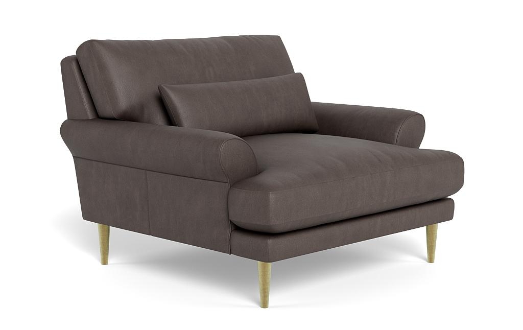 Maxwell Leather Accent Chair by Apartment Therapy - Image 1