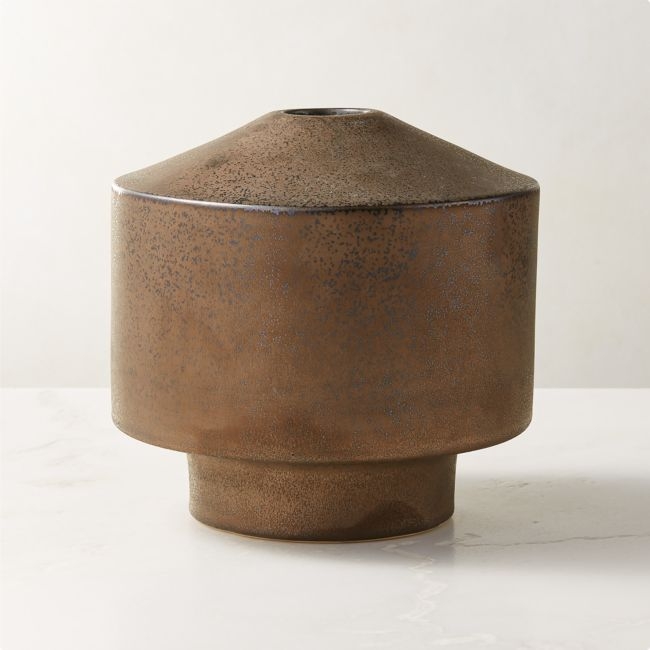 Mimas Bronze Reactive Glaze Vase - Image 0