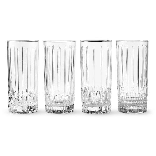 Wilshire Clear Cut Highball Glasses, Set of 4 - Image 0