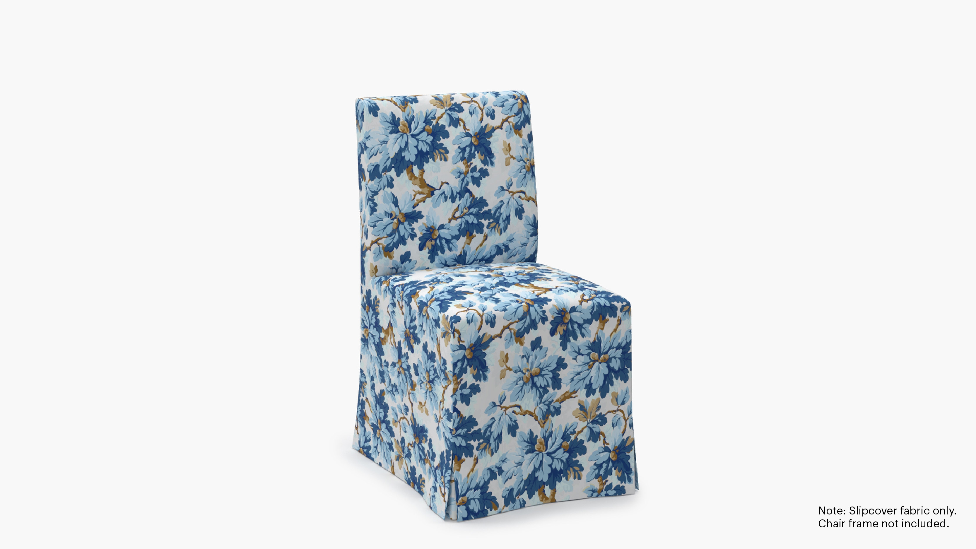 Slipcovered Signature Dining Chair - Cover Only, Delft Woodland - Image 1