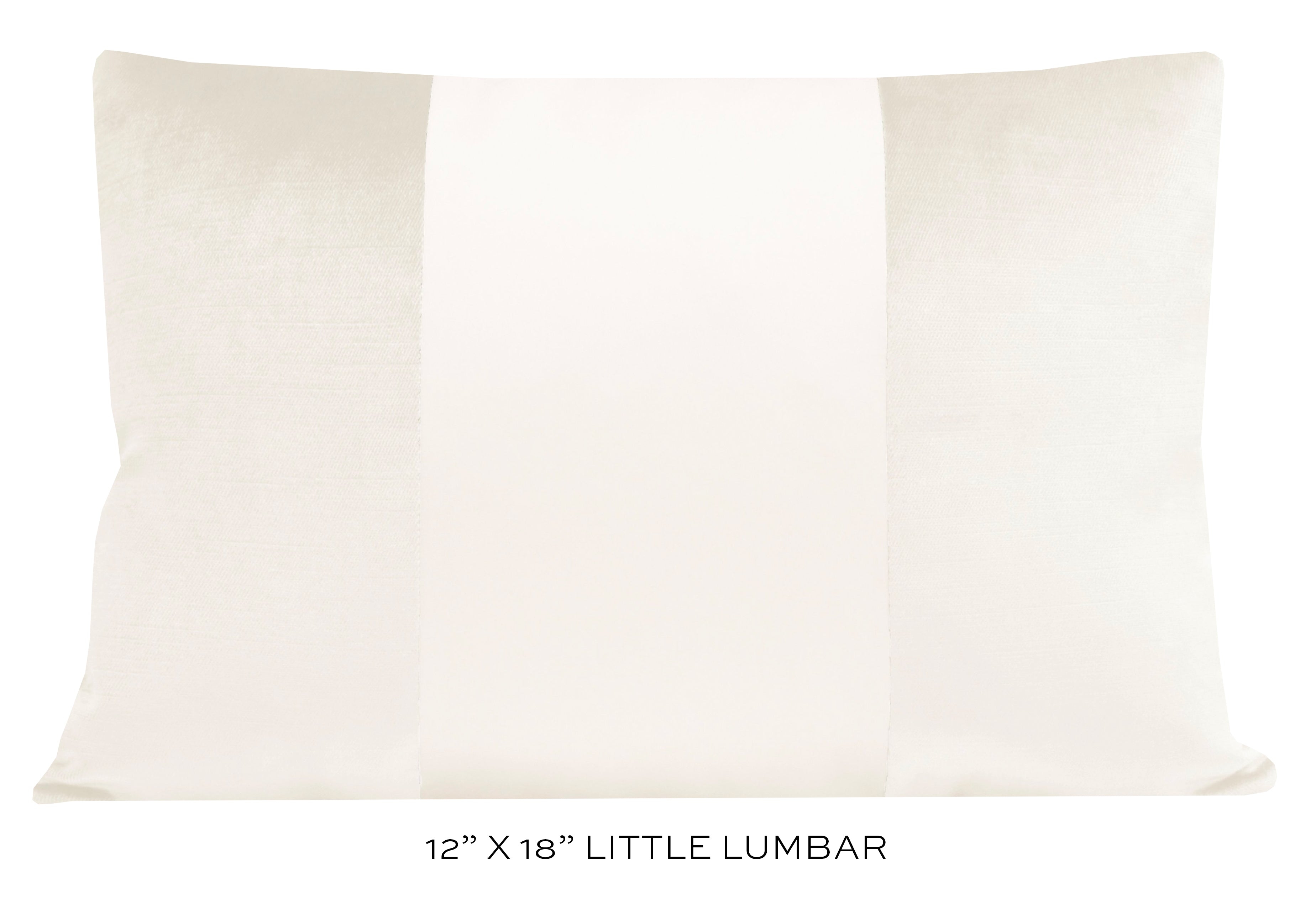 PANEL MONOCHROMATIC :: FAUX SILK VELVET // ALABASTER - 14" X 36" - Image 3