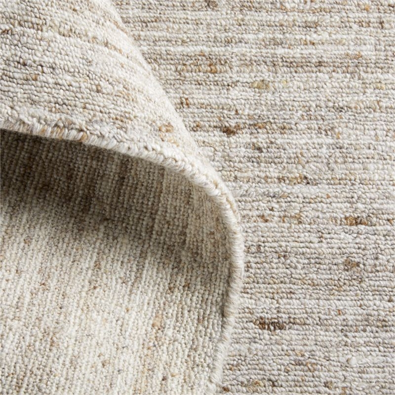 Rimini Wool Handwoven Cream Area Rug 6'x9' - Image 2