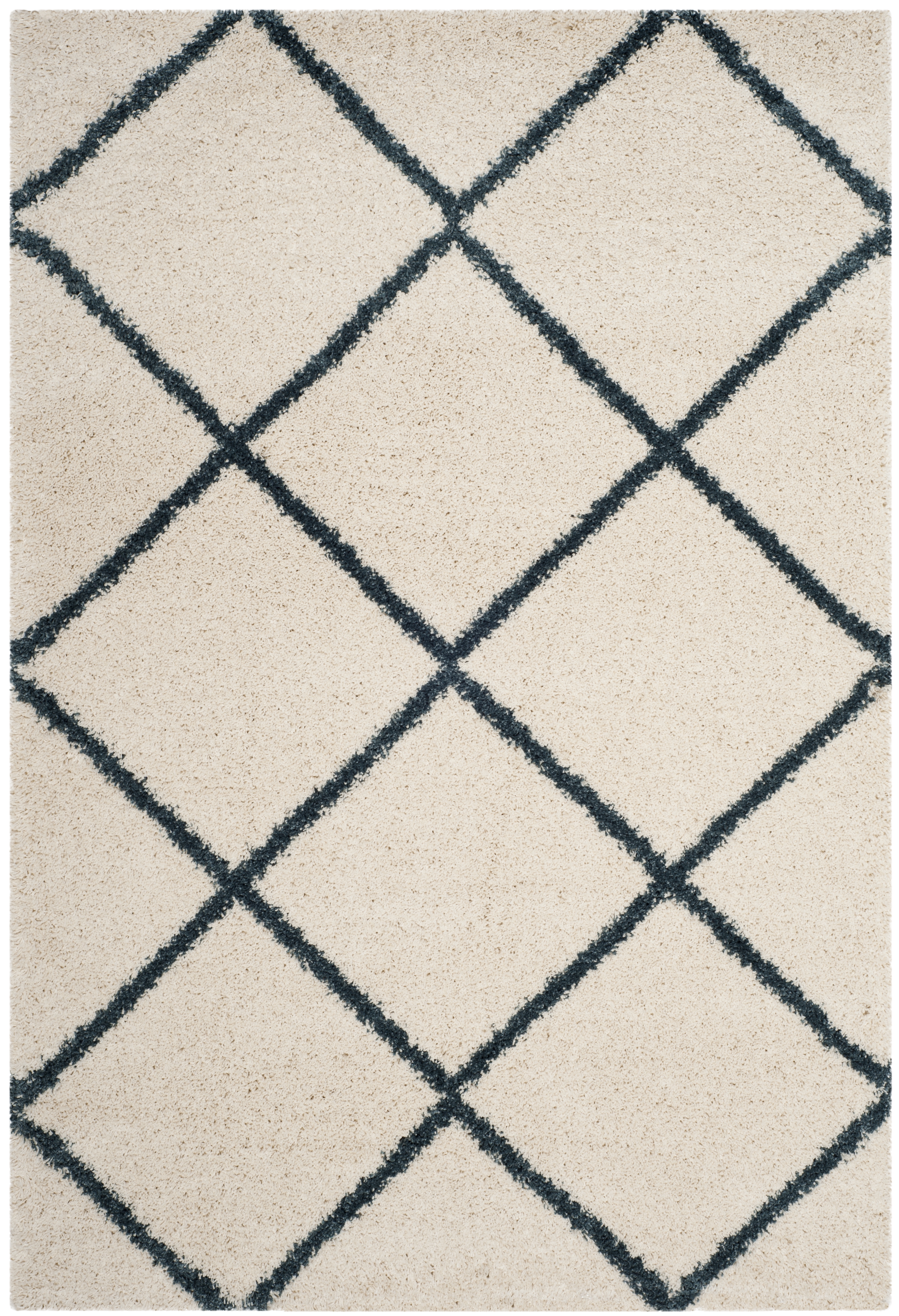 Arlo Home Woven Area Rug, SGH281T, Ivory/Slate Blue,  5' 1" X 7' 6" - Image 0