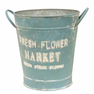 Fresh Flower Market Metal Bucket - Image 0