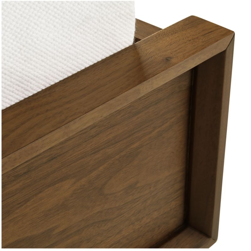 Tate Walnut King Wood Bed - Image 2