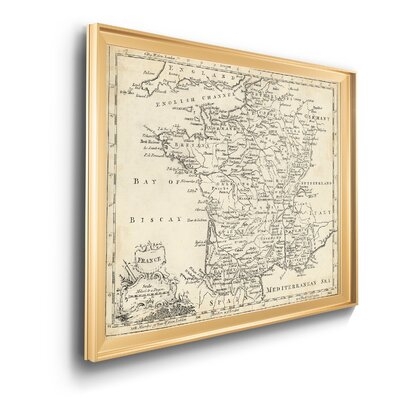 Map of France - Picture Frame Print - Image 0