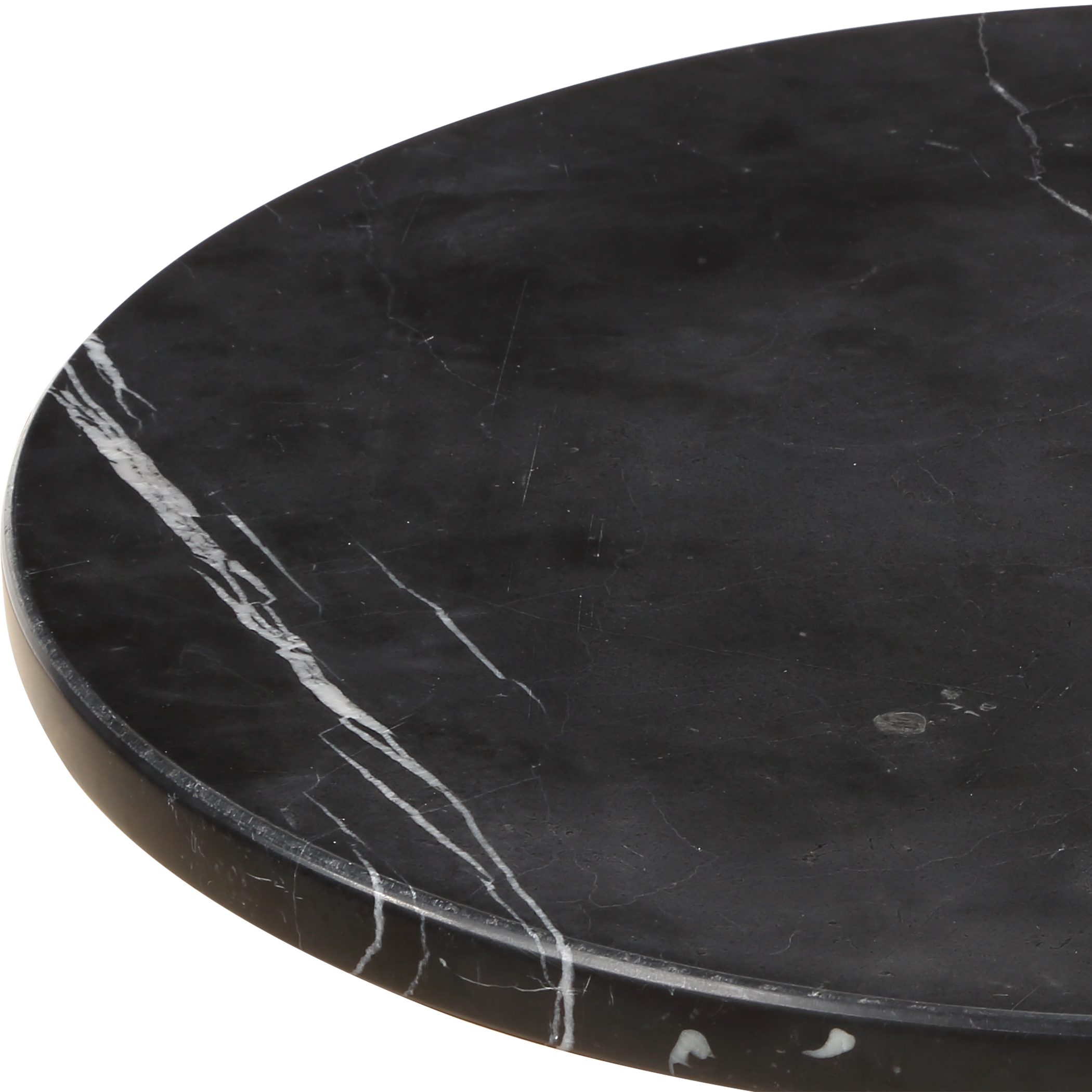 Rosston Black Marble Accent Table - Image 4
