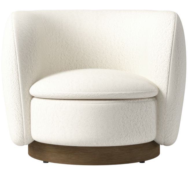 Muir Swivel Chair Wooly Sand by Lawson-Fenning - Image 0
