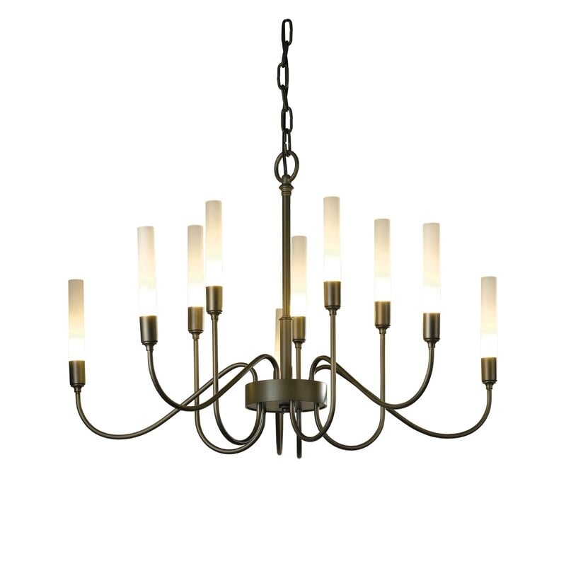 Hubbardton Forge Lisse 10 - Light Candle Style Classic/Traditional Chandelier - Image 0