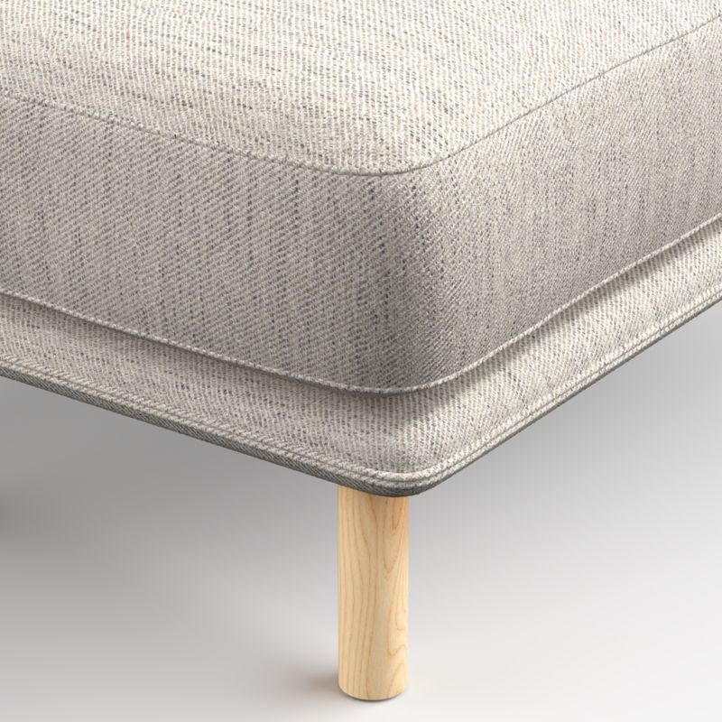 Wells Ottoman with Natural Leg Finish - Image 2