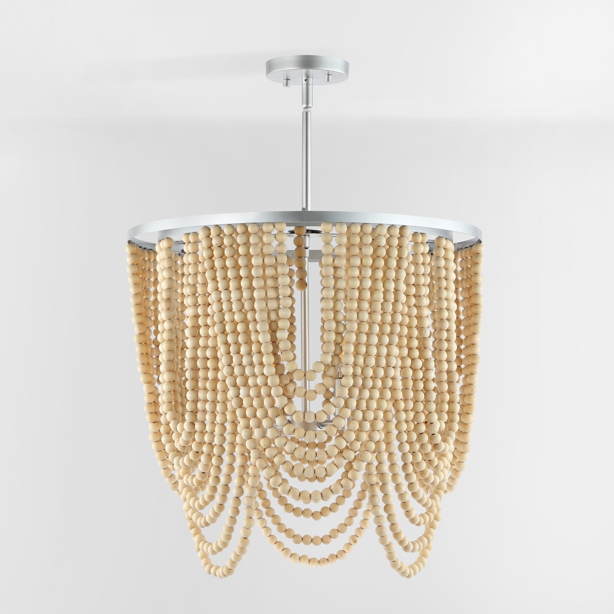 Bressi 4Lt 20.5" Chandelier - Silver/Natural - Safavieh - Image 8