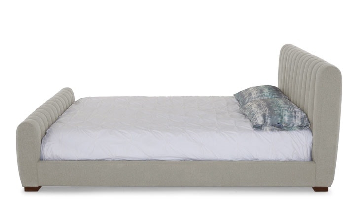 Gray Camille Mid Century Modern Bed - Prime Stone - Mocha - Eastern King - Image 4