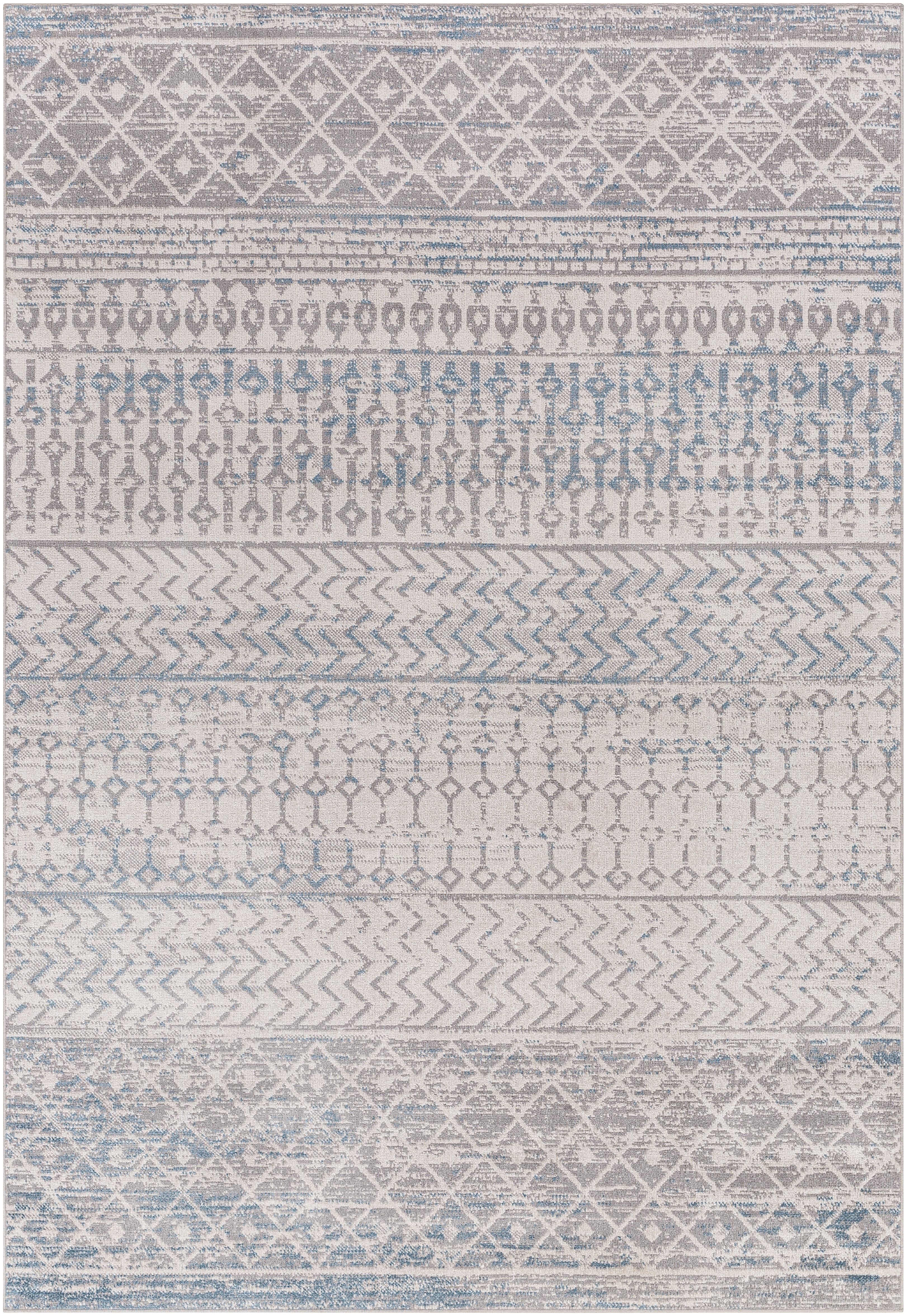 Lavadora Gray Indoor 5'3" x 7' Machine Woven Rug - Image 0