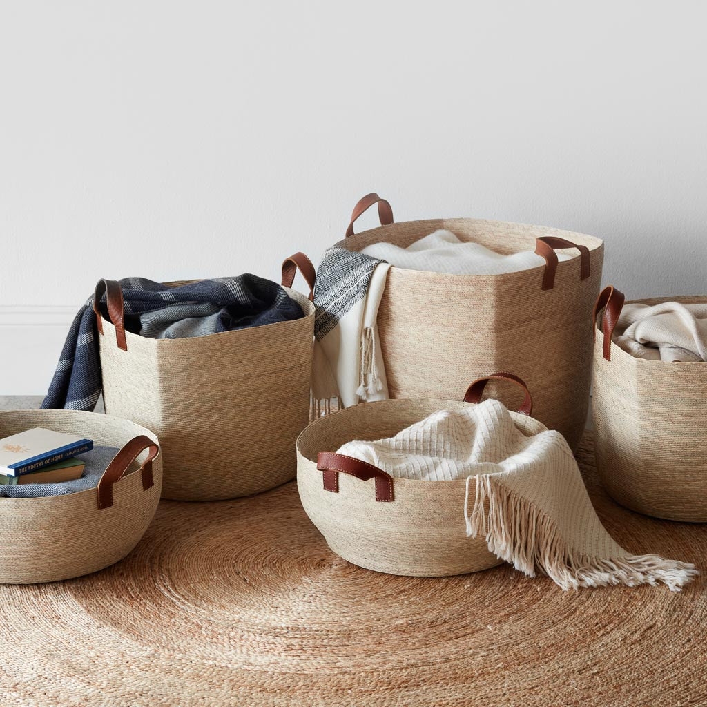 The Citizenry Mercado Storage Baskets Square | Oversized | Natural - Image 4