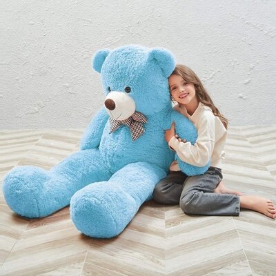 Giant Blue Teddy Bear Big Blue Teddy Bears Stuffed Animals For Boys And Girls 55 Inches - Image 0