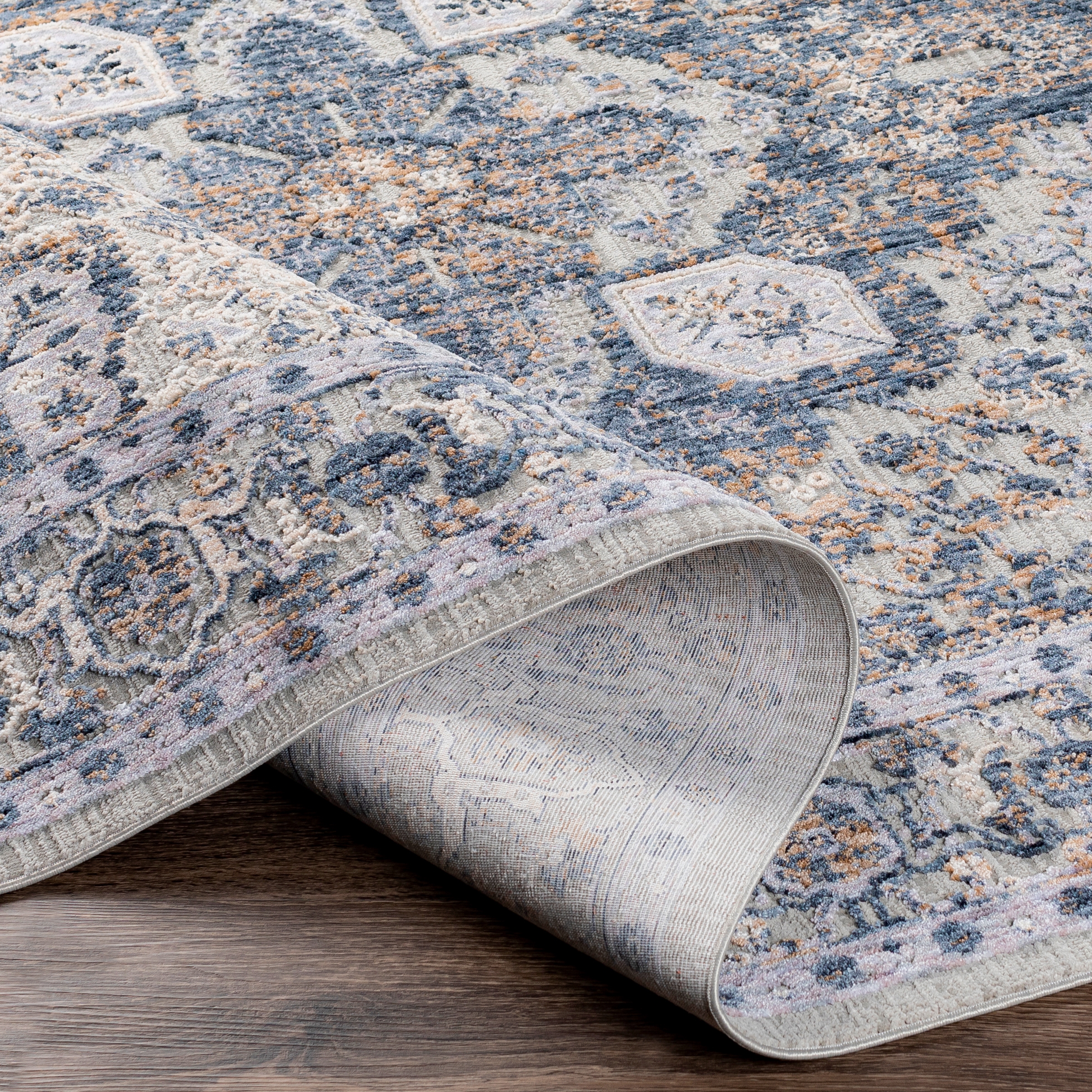 Infinity Gray Indoor 2'6" x 7'3" Machine Woven Rug - Image 4