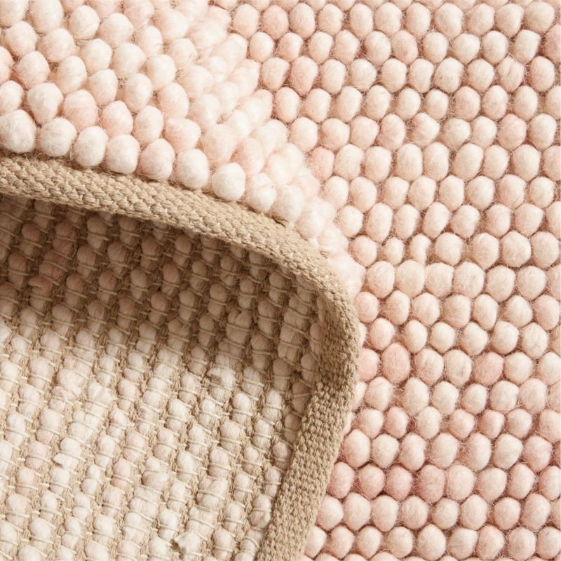 Orlian Wool Elegant Pink Kids Area Rug 6'x9' - Image 1