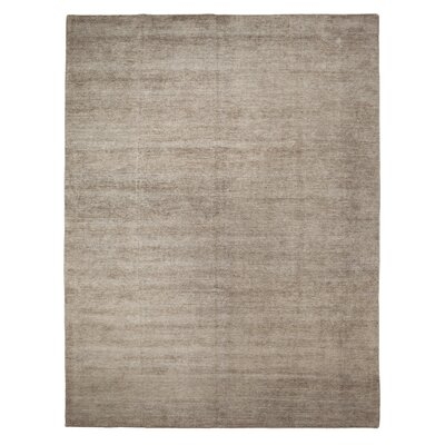 One-of-a-Kind Alheidis Hand-Knotted 9' x 12' Viscose Area Rug in Cream - Image 0