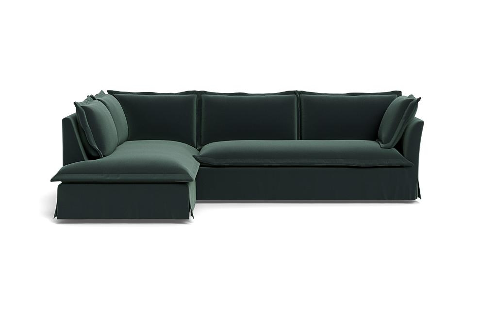 Skylar Slipcovered 3-Seat Left Bumper Sectional - Image 0