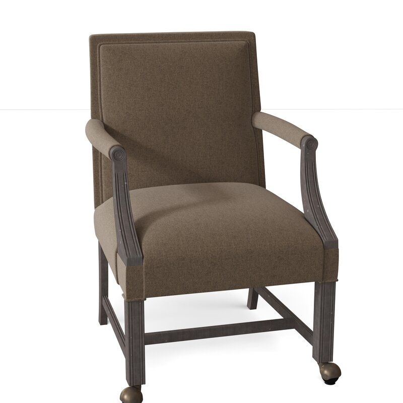 Fairfield Chair Warwick Upholstered Arm Chair Body Fabric: 8789 Bark, Frame Color: Charcoal - Image 0