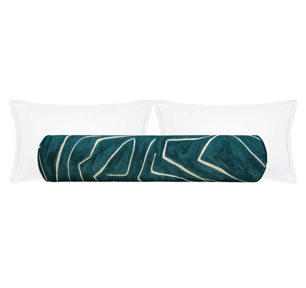 THE BOLSTER :: GRAFFITO // TEAL + PEARL | KELLY WEARSTLER - BY THE YARD - Image 0