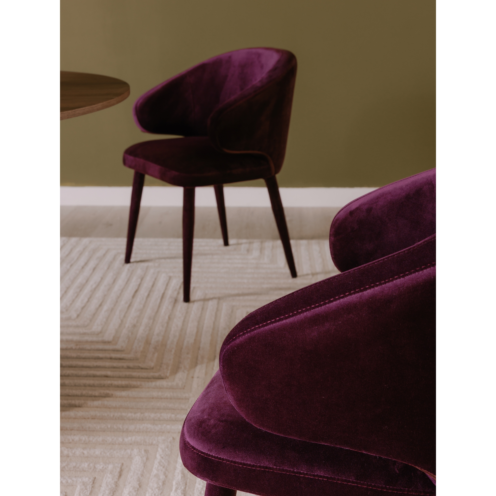 Stewart Dining Chair Purple - Image 6