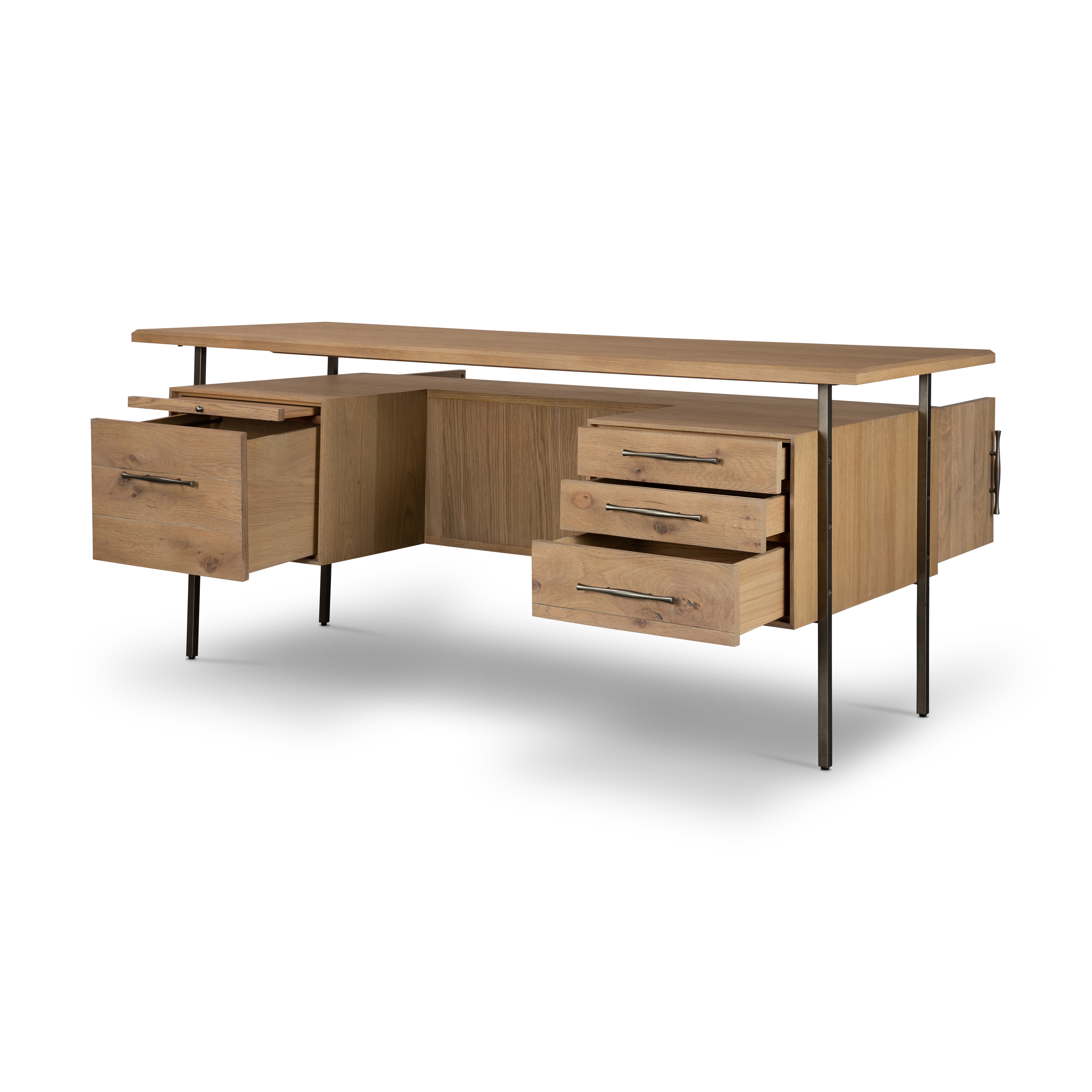 Lauren Desk-Natural Oak Solid - Image 4