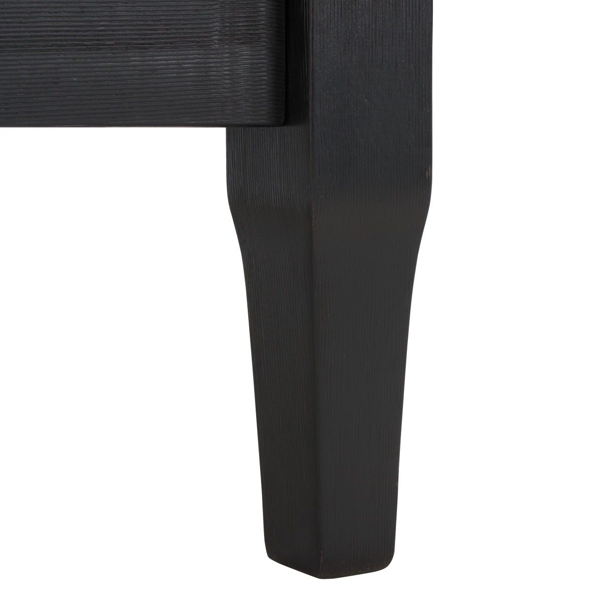 Martinique Wood Patio Armchair - Black/White - Image 3