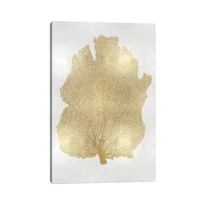 Sea Fan Gold I by Melonie Miller - Wrapped Canvas Graphic Art Print - Image 0