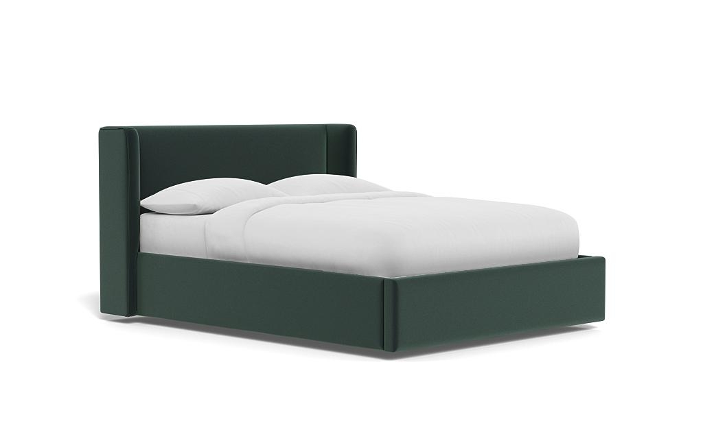 Graham Upholstered Bed with Contrast Piping and Storage Option - Image 1