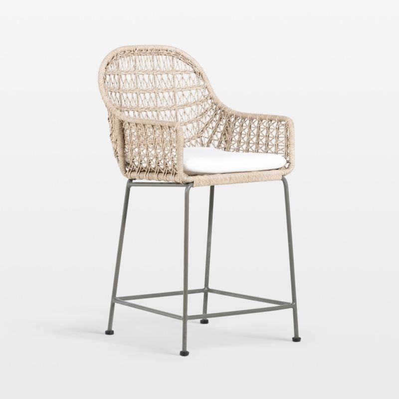 Arcadia Outdoor Counter Stool With Cushion - Image 4