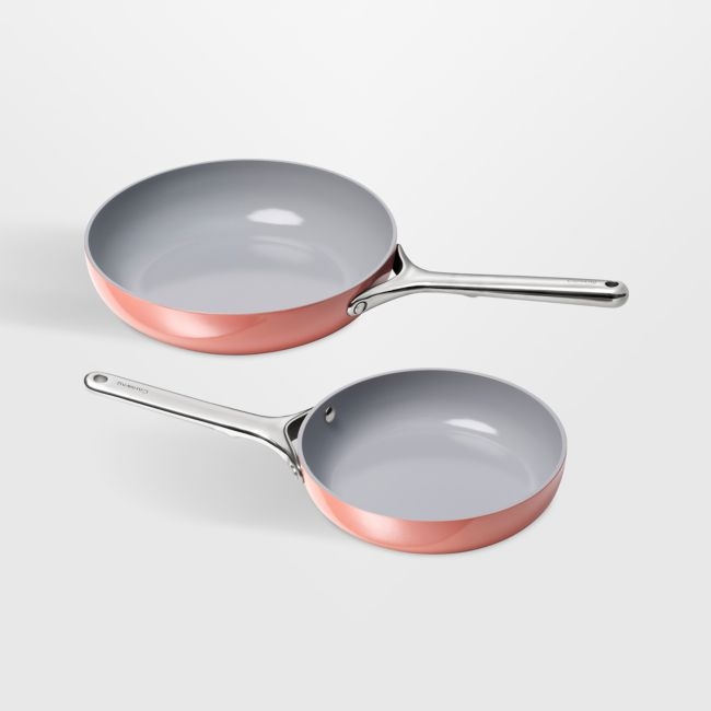 Caraway ® Perracotta Ceramic Non-Stick 8" and 10.5" Fry Pan Duo - Image 0