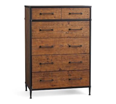 Juno Reclaimed Wood 6-Drawer Tall Dresser, Carbon - Image 4