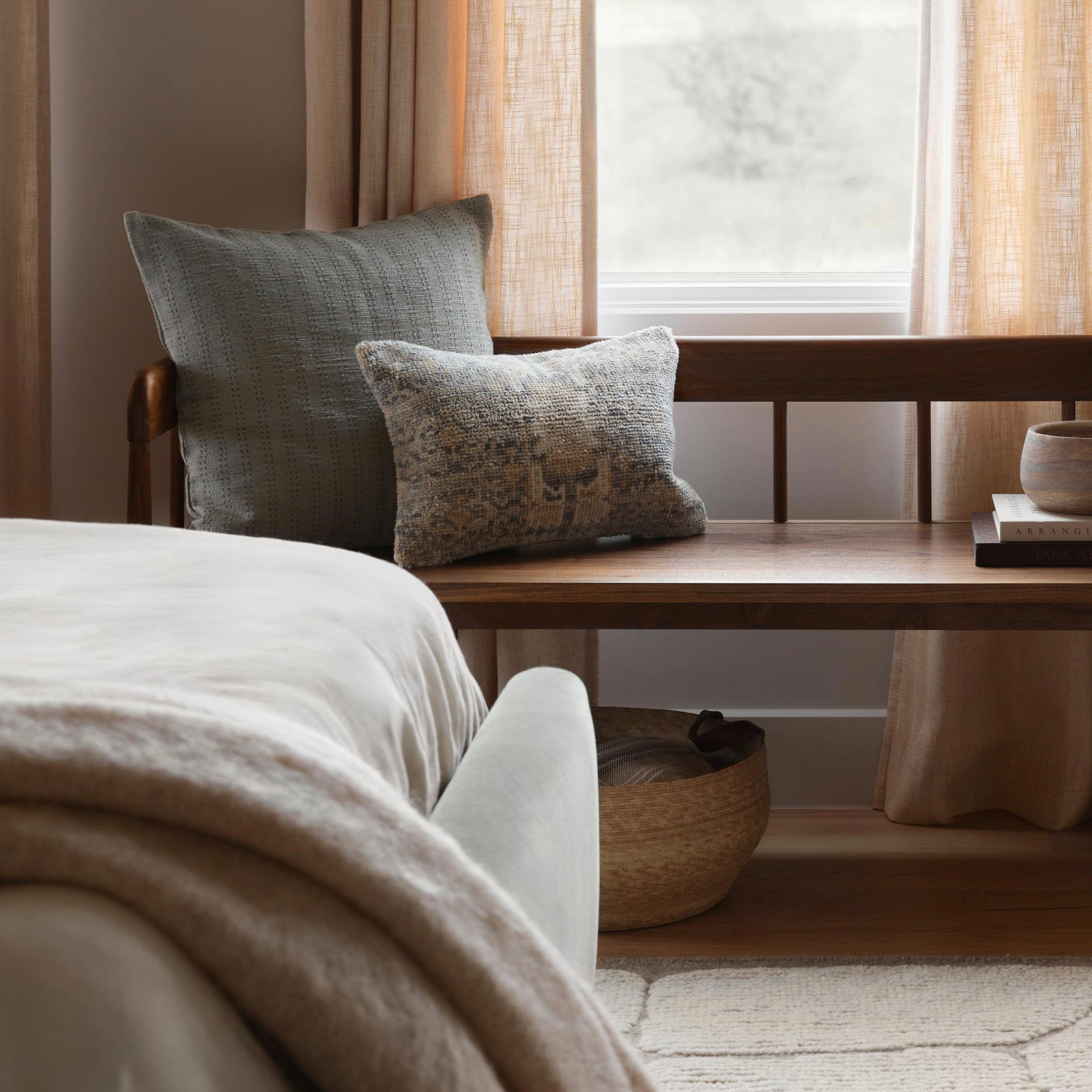 The Citizenry Jhara Pillow | 22" x 22" | Mist - Image 1