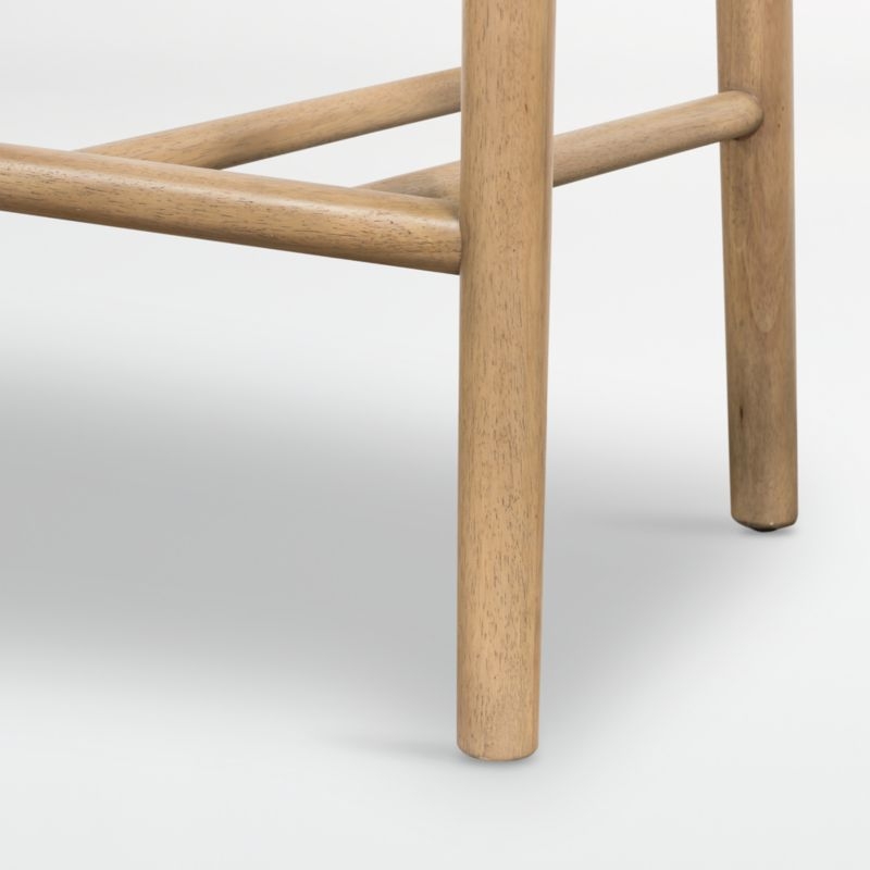 Ziady Brunswick Pebble Upholstered Wood Counter Stool - Image 1