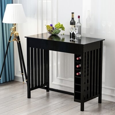 Simonides Free Standing Table Bar with Wine Storage - Image 0