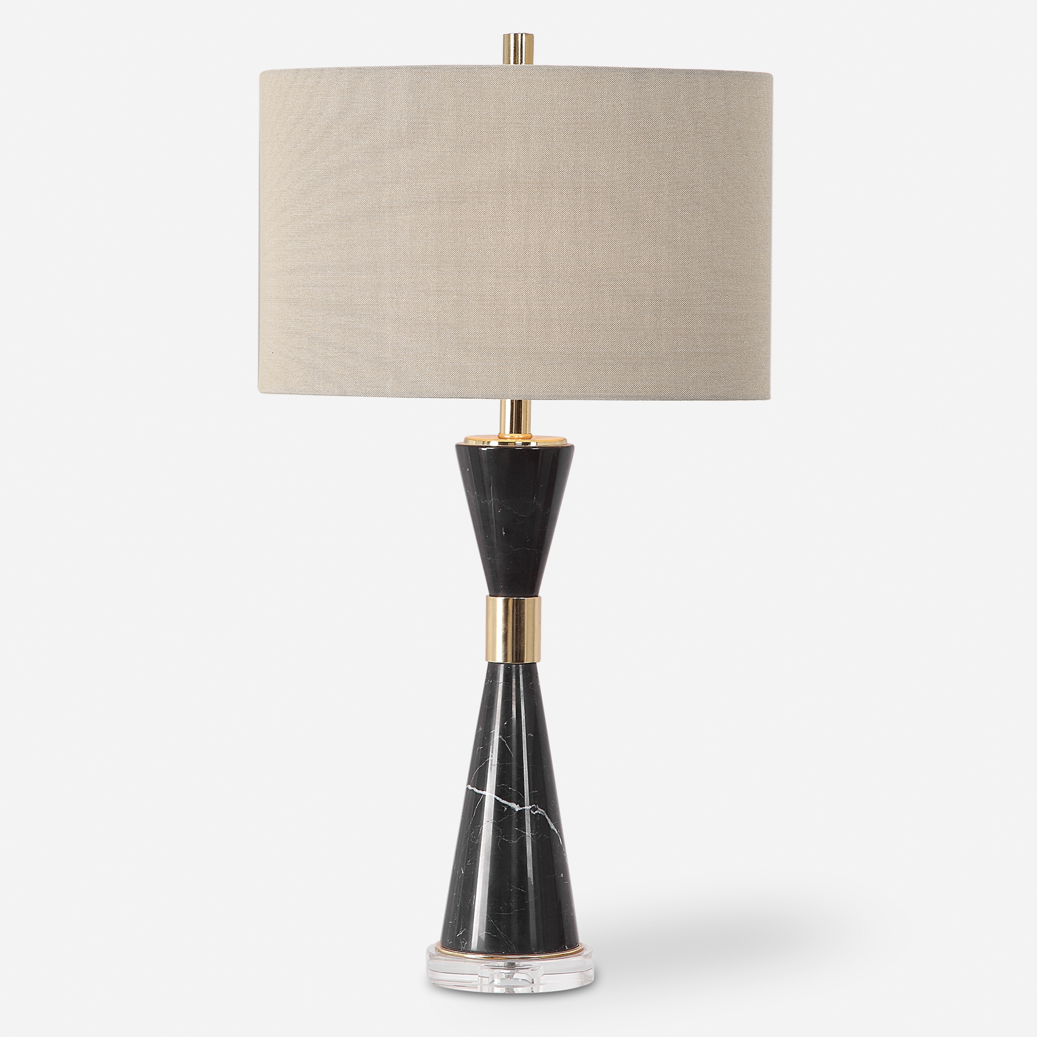 Alastair Black Marble Table Lamp - Image 0