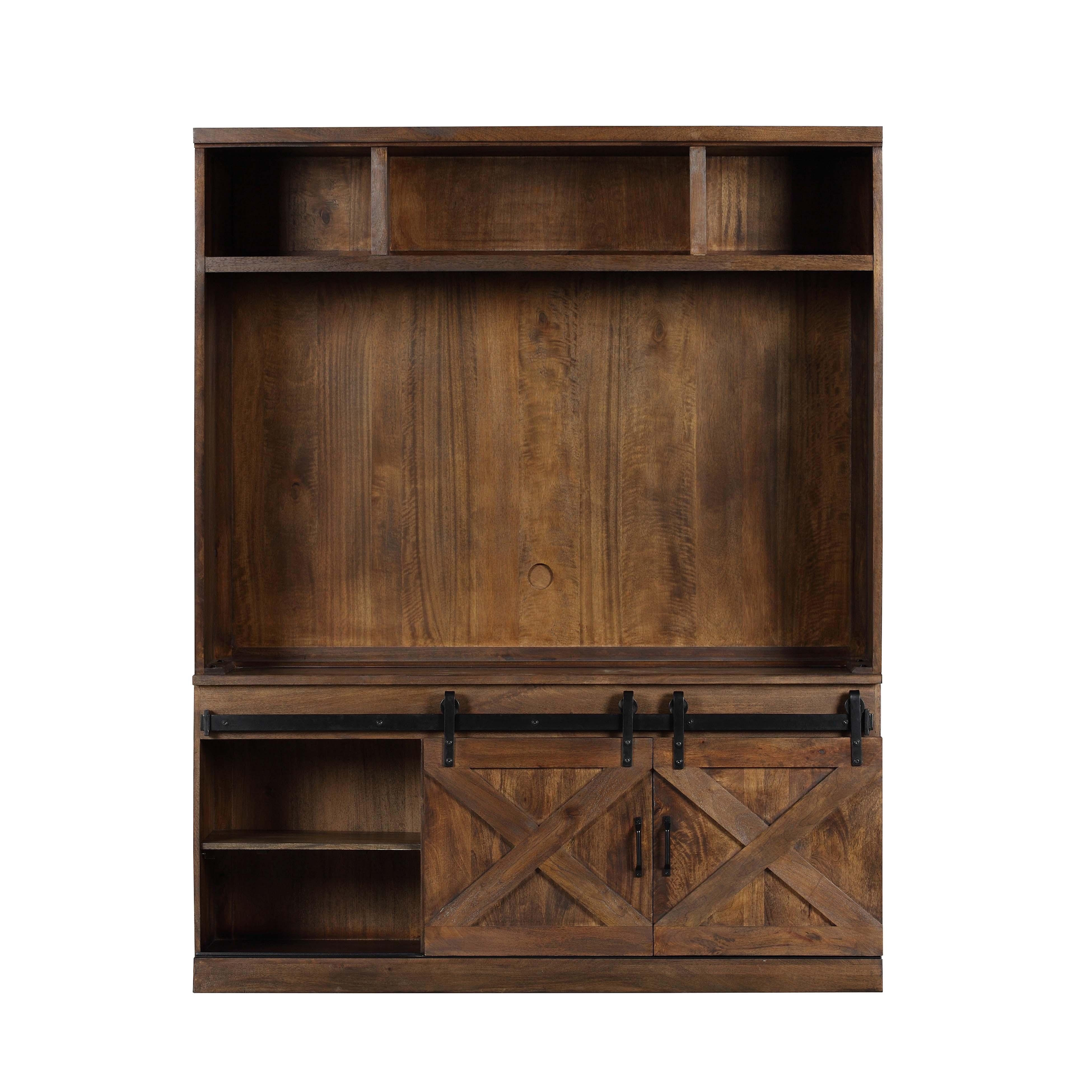 Dawson Rustic Brown Entertainment Center - Image 2