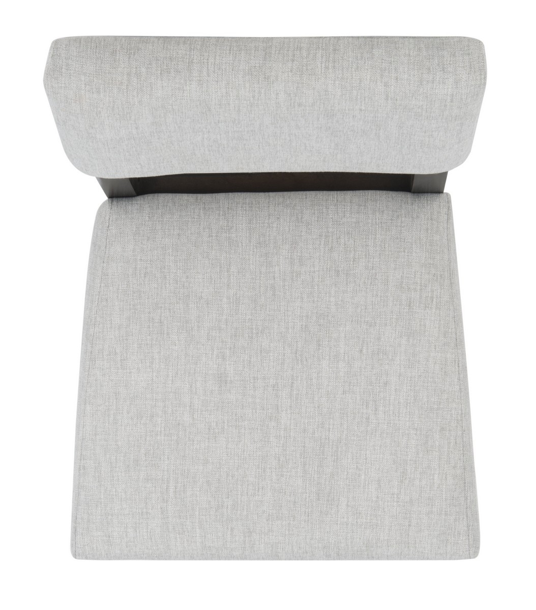 Luis Wood Dining Chair - Dark Brown/Light Taupe - Image 4