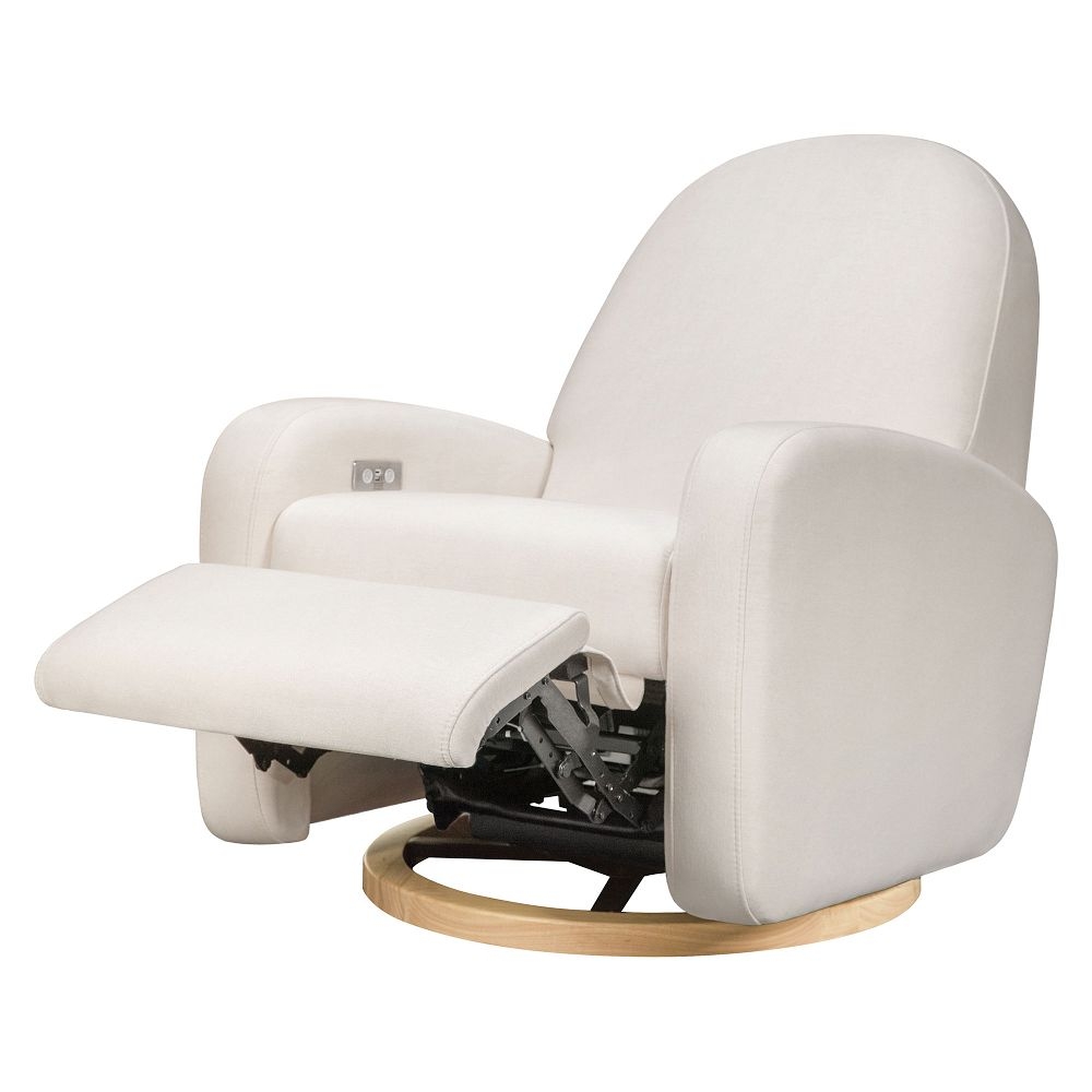 Nami Electronic Recliner And Swivel Glider Recliner With Usb Port, White - Image 2