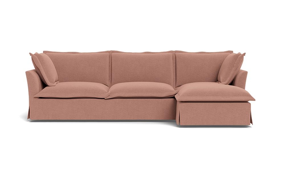 Skylar Slipcovered Right Chaise Sectional - Image 0