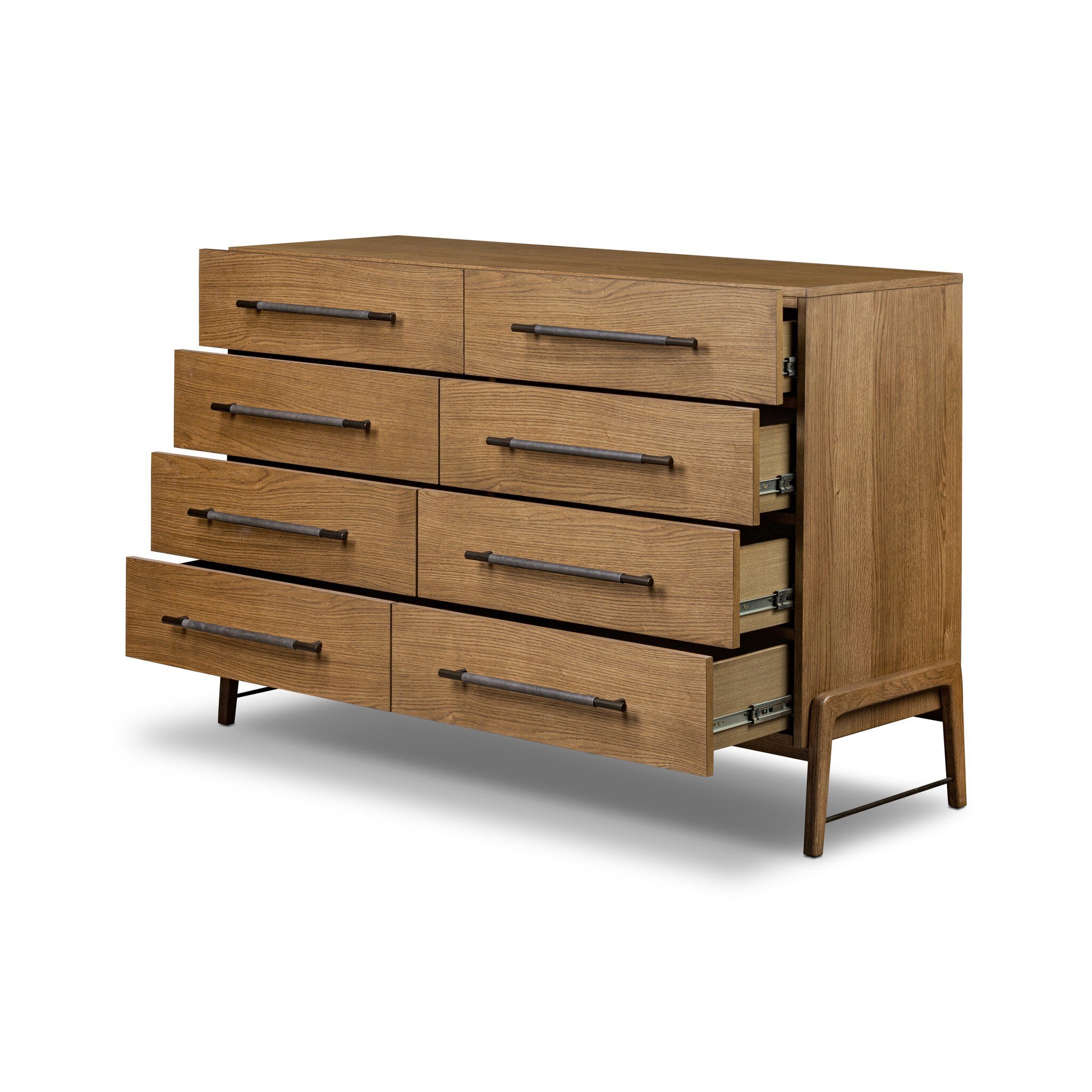 Rosedale 8 Drawer Dresser - Amber Oak Veneer - Image 7